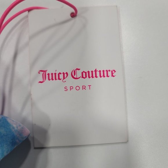 Juicy Couture Aurora Print Pastel Twist Back Sports Bra Sz Small - Picture 8 of 8